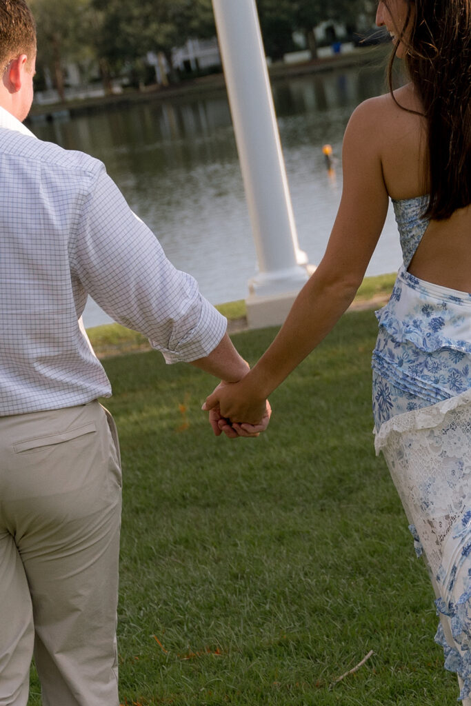 dreamy park engagement photos in Charleston SC