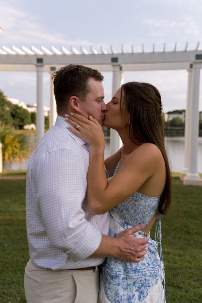 dreamy park engagement photos in Charleston SC